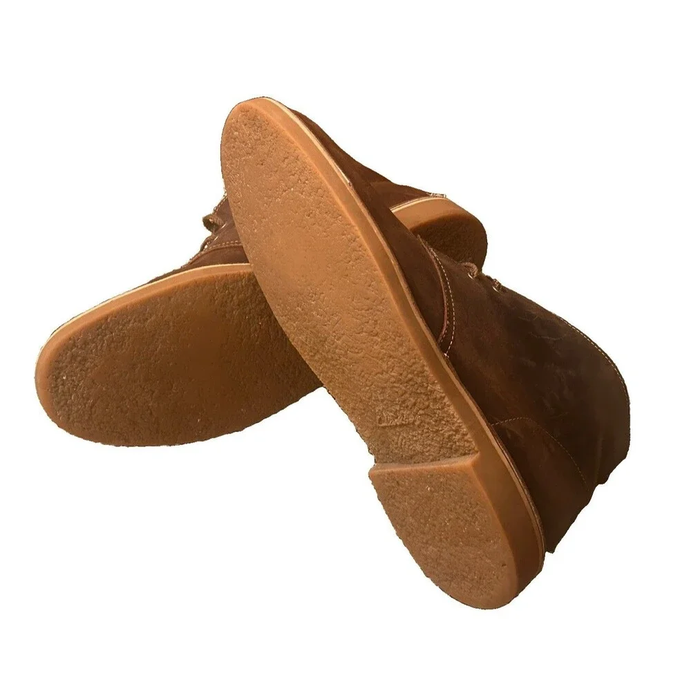 Clarks Bushacre 3 Desert Chukka Beeswax Leather Comfort Boots Mens 12 M Brown